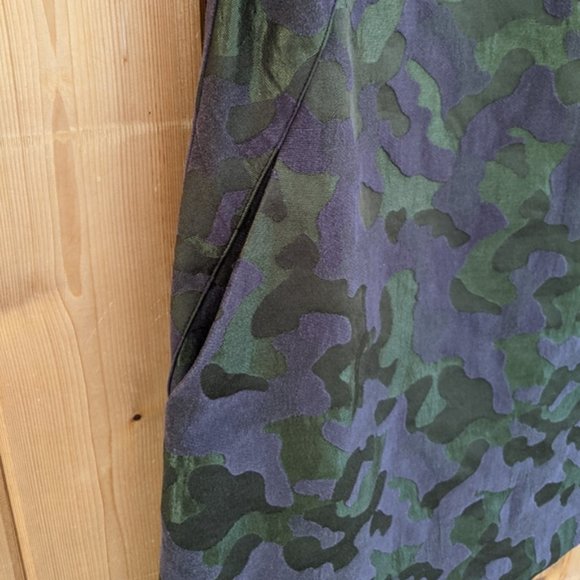 Topshop Jacquard Camoflage A-Line Dress - 2 - Picture 5 of 8